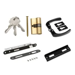 Slēdzene Polargos W7663, melna krās.