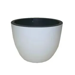 Lillepott Form Plastic Muna 3320, plastik, valge v.