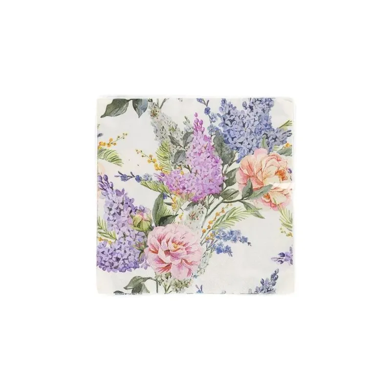 Papīra salvetes Spring, 33 cm x 33 cm, ,krāsa-dizains tiek izvēlēts nejauši,, 20 gab.