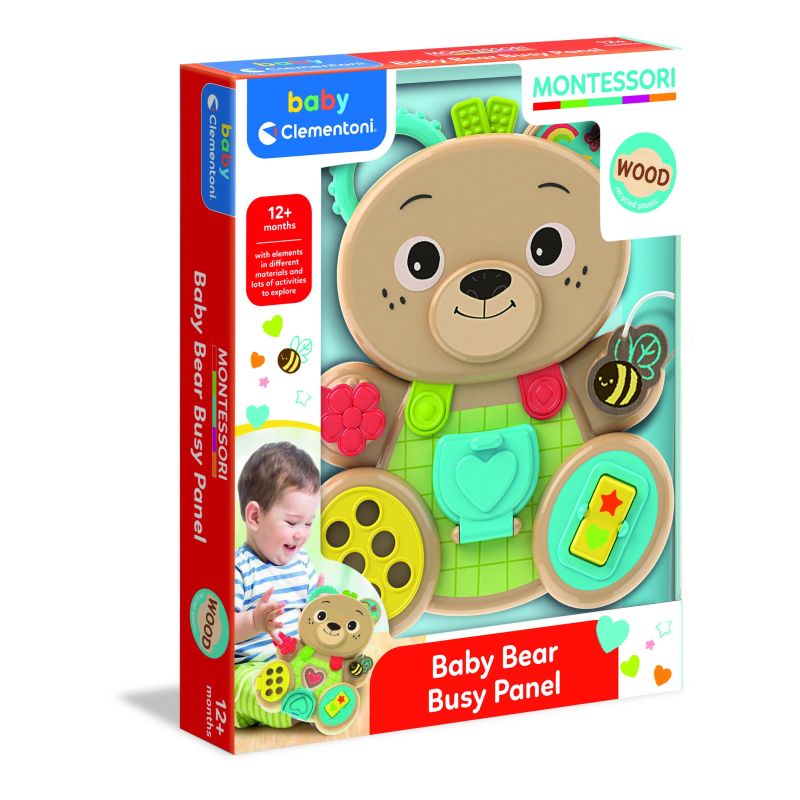 Rotaļlieta izgl. baby bear busy panel