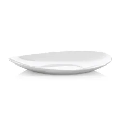 Šķīvis deserta Bormioli Rocco Prometeo, 19 cm x 22 cm, balta krās.