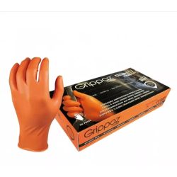 Cimdi grippaz 246or 50 gab oranži 8-m