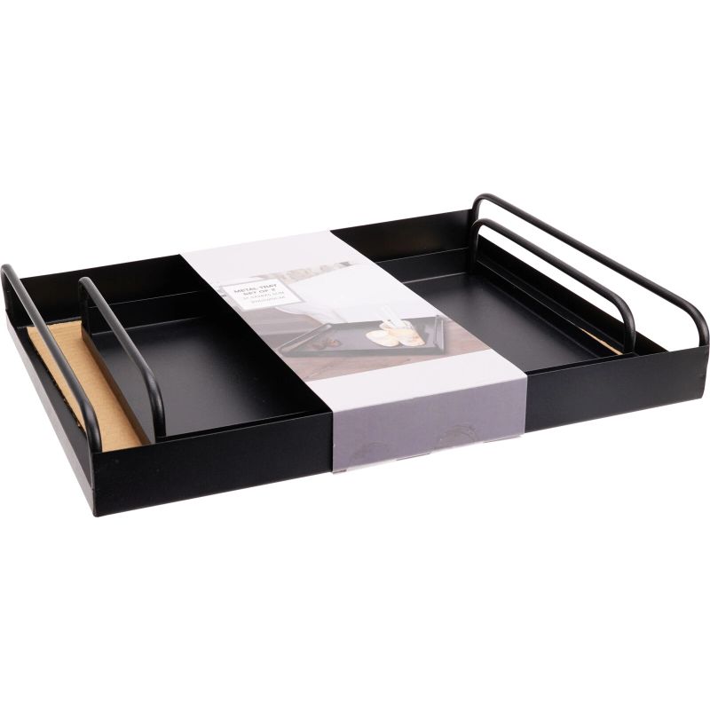 Paplātes metāla 2gab melnas