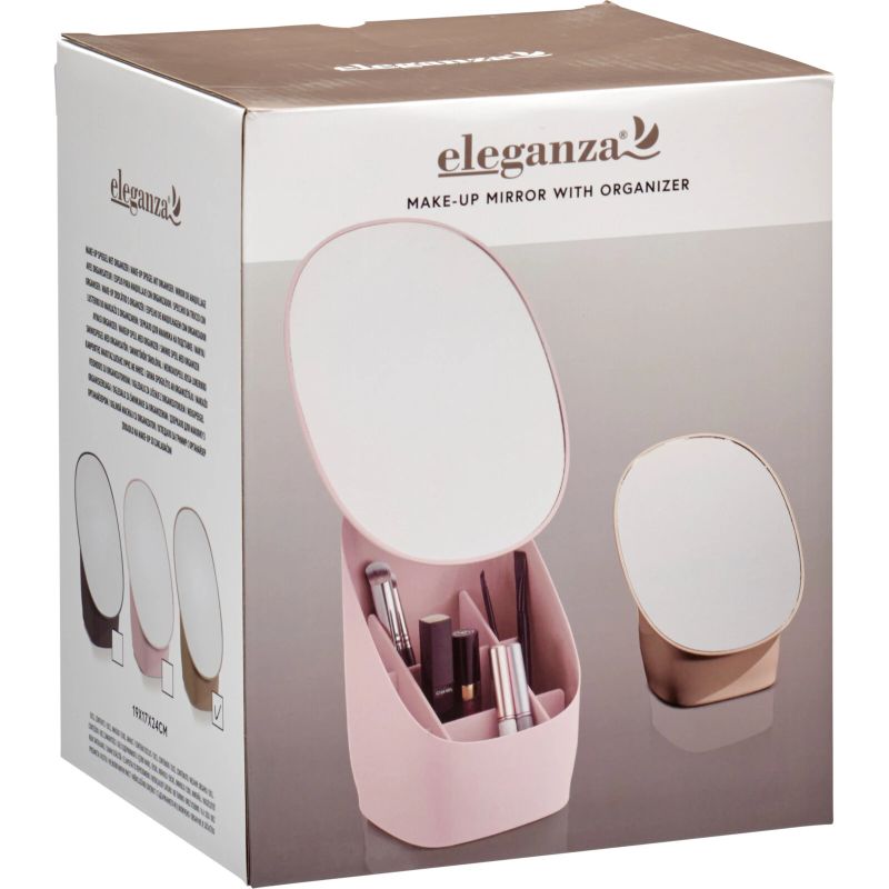 Kosmētikas spog. ar organiz. 19x17x24cm