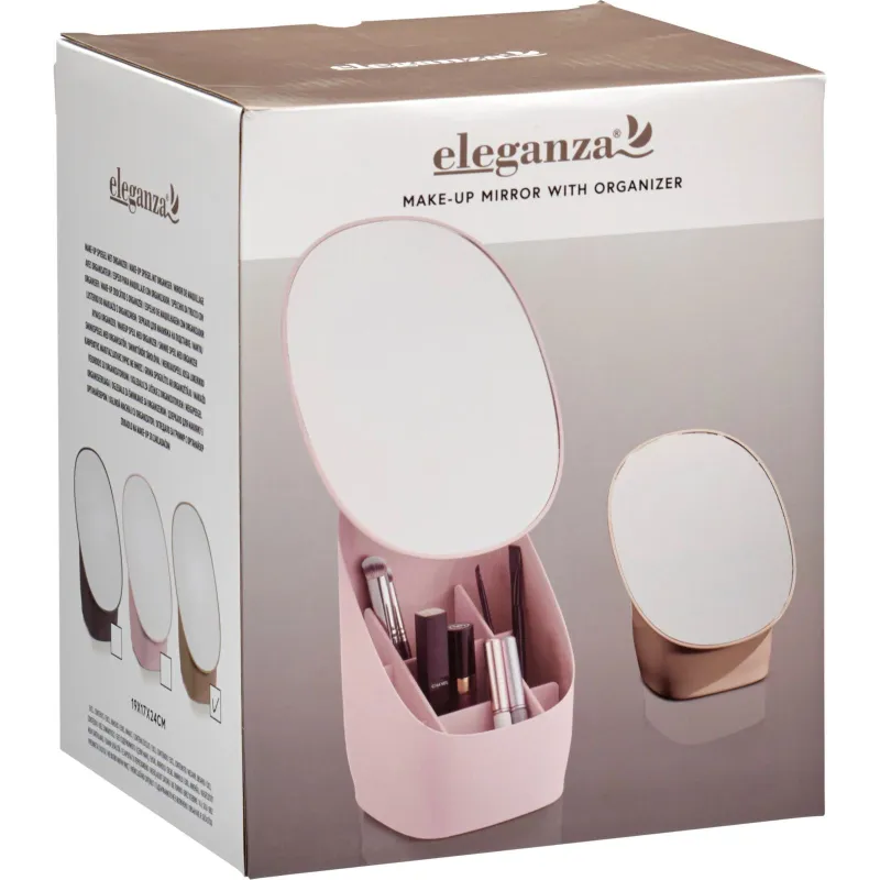 Kosmētikas spog. ar organiz. 19x17x24cm