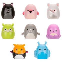 SQUISHMALLOWS SQUISH-A-LONGS Herojai, 8 vnt., 2,5 cm