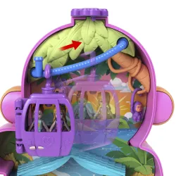 Набор фигурок Mattel Polly Pocket Adventures In Rio Momma Monkey & Baby HWP04, многоцветный