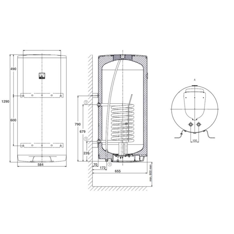 Ūdens sildītājs Dražice OKC 200, 194 l