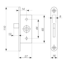 Slēdzne loga 4507m be ranken ,10,