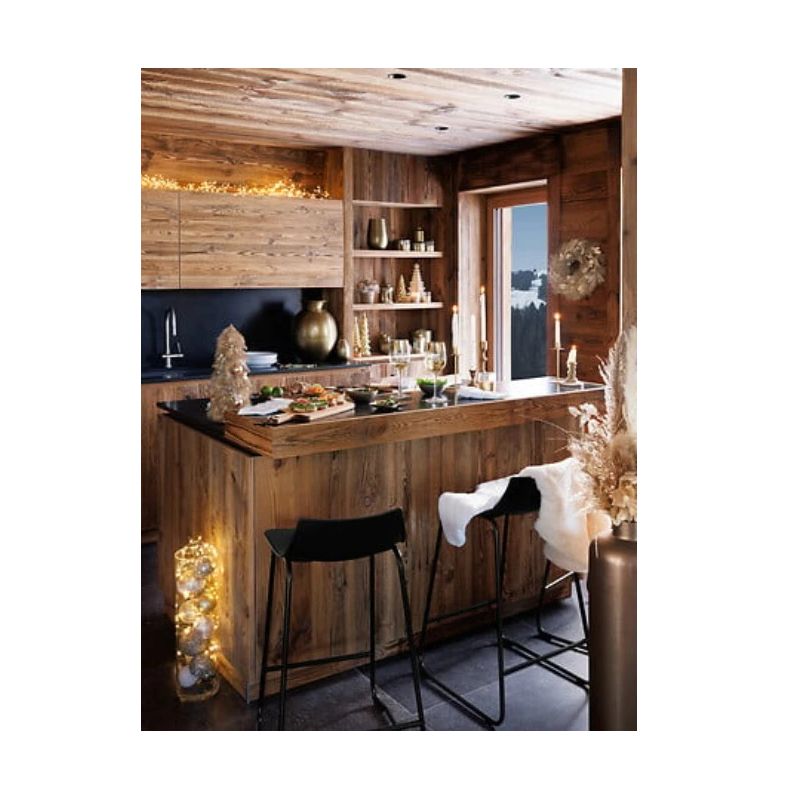 Krēsls augstais otac melns