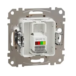 Tālruņa ligzda Schneider Electric Sedna Design, bēša krās.