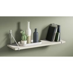 Plaukts vintage 60x25x1.8cm balts koks