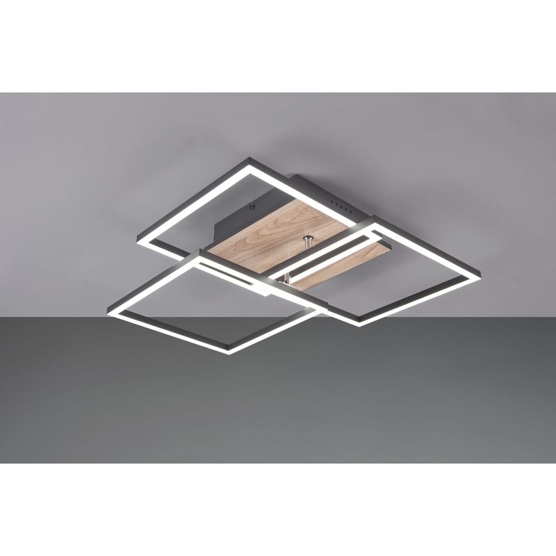 Led mobile griestu lampa square 39cm 27w
