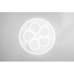 Led griestu lampa mandala mat balta