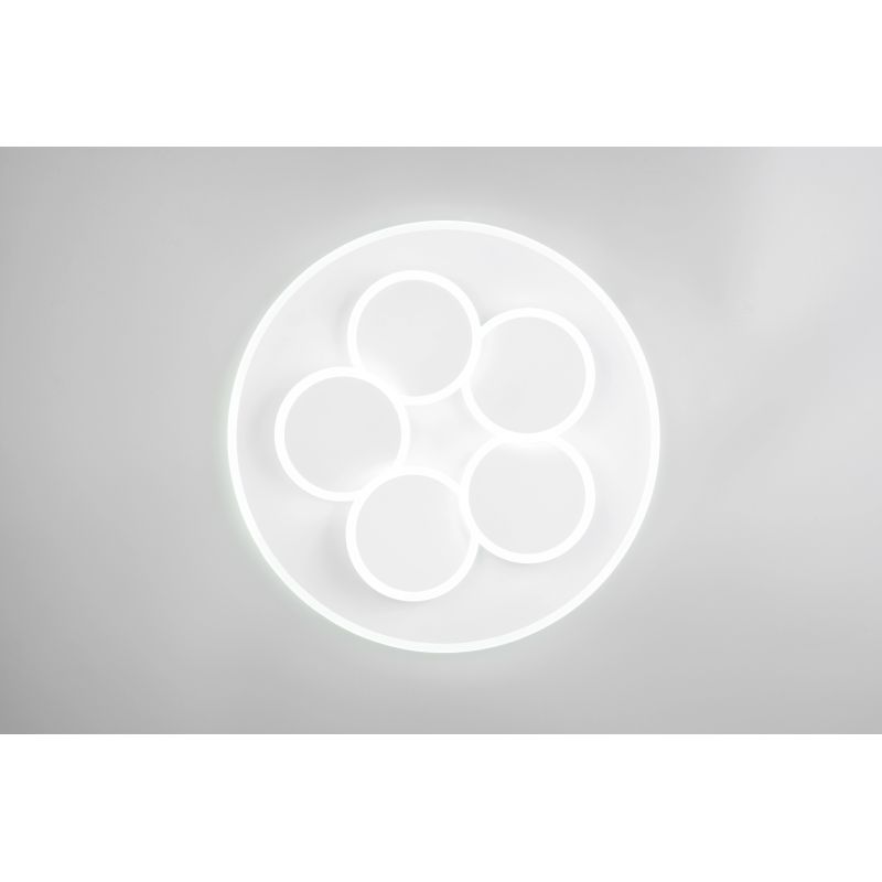 Led griestu lampa mandala mat balta