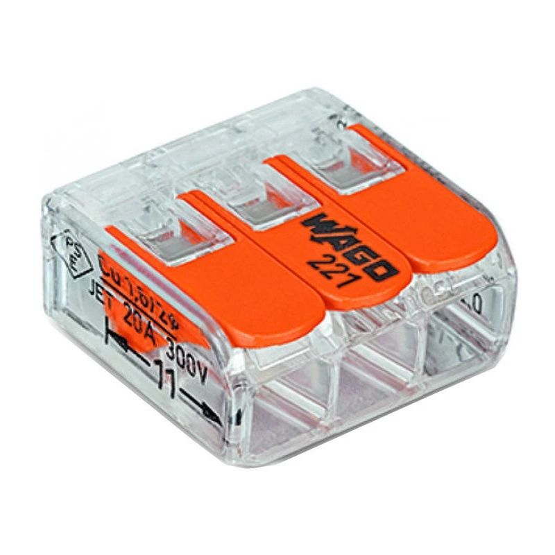 Vadu savienoj.221-413-20 3x0.5-4 mm²,20,