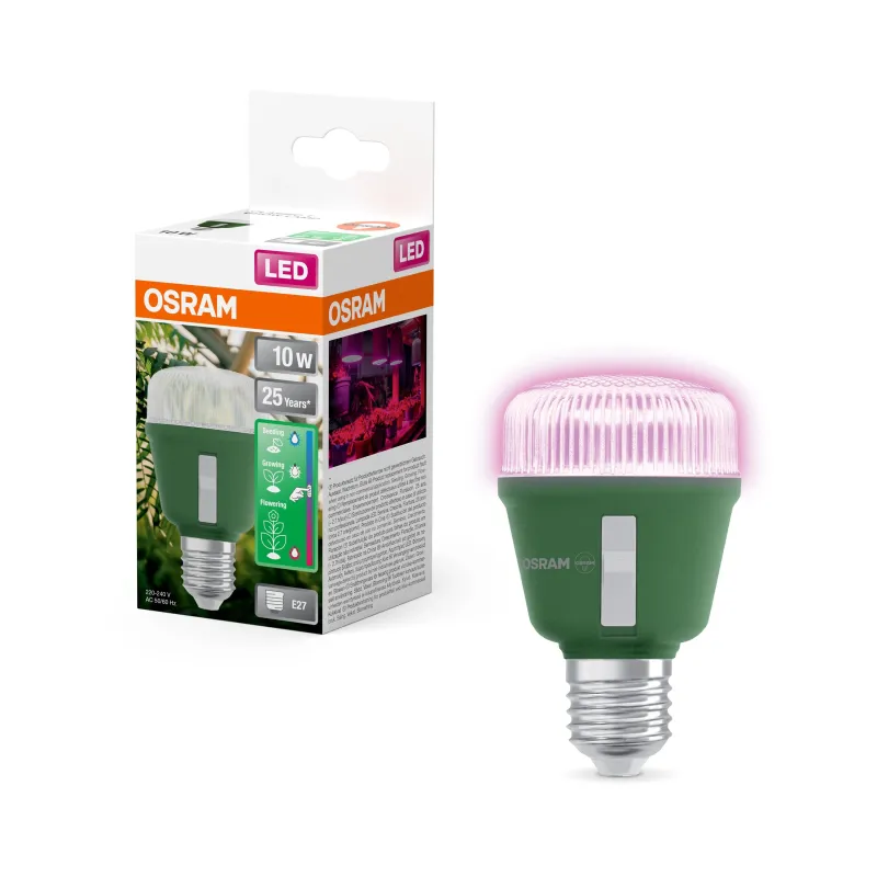 Augu augšanas gaisma Osram LED, E27, balta, E27, 10 W, 330 lm
