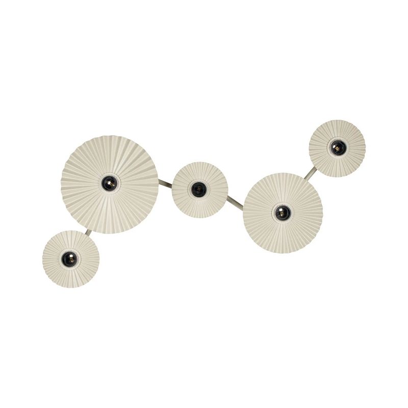 Lampa dek.sienas plisse e5xe27 bg 5x40w