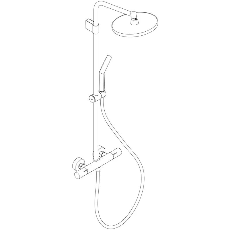 Shower set thermosta activera s hg black