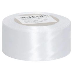 Dāvanu lenta satīna 3.2x1500cm, balta