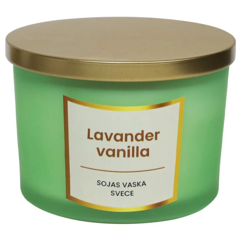 Svece no sojas vaska 400g, Lavender vanilla