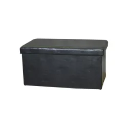 Pufas Domoletti XYF634B, juoda sp., 76.5 cm x 40.5 cm x 40.5 cm