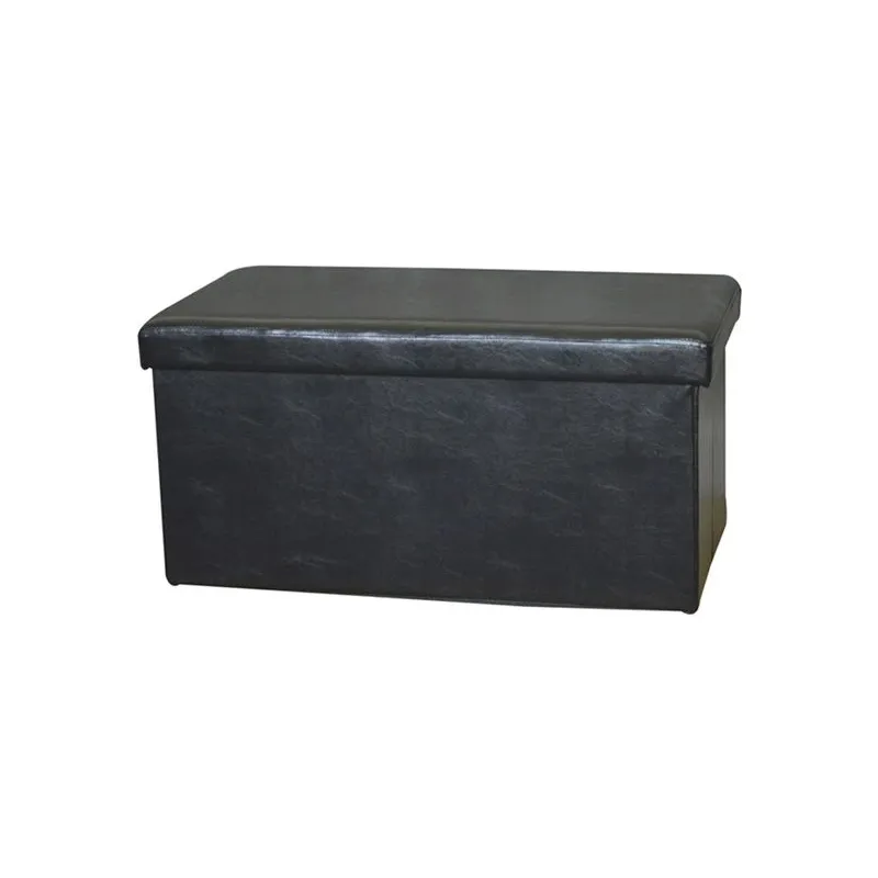 Pufas Domoletti XYF634B, juoda sp., 76.5 cm x 40.5 cm x 40.5 cm