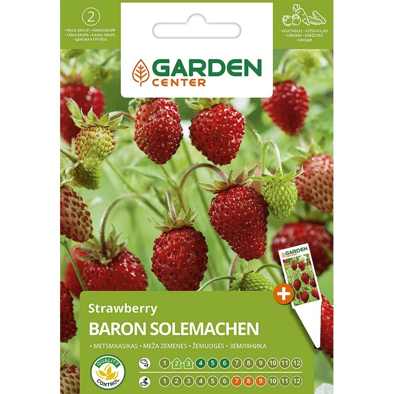 Sēklas Garden Center, meža zemenes Baron Solemacher, 0.1 g