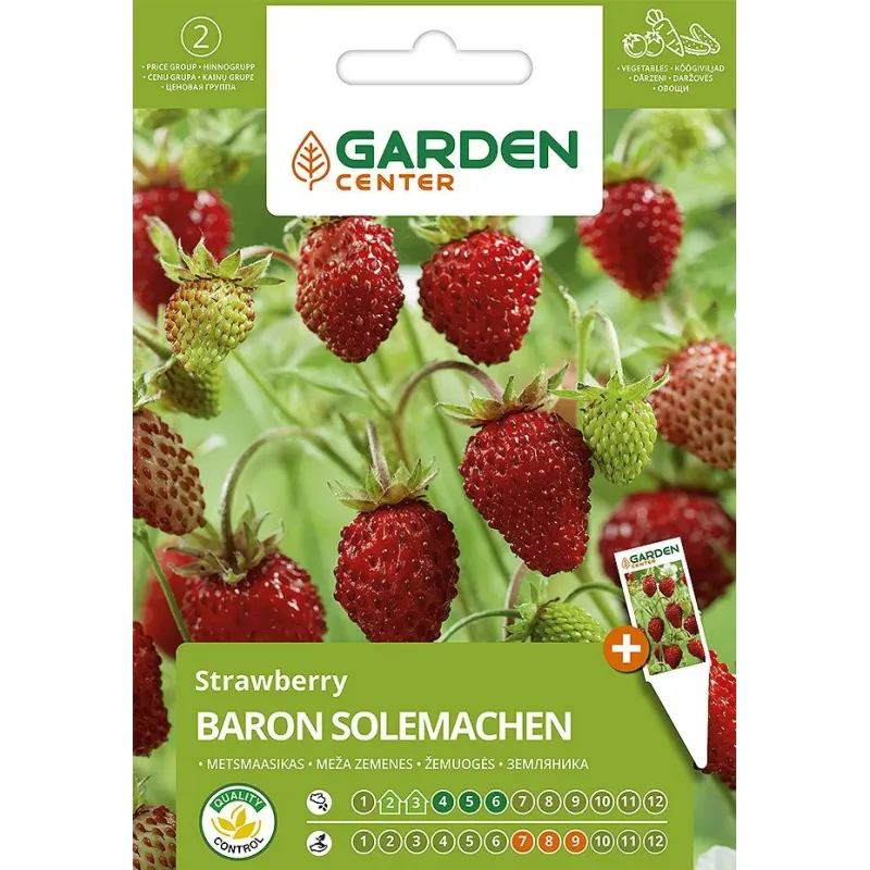 Sēklas Garden Center, meža zemenes Baron Solemacher, 0.1 g
