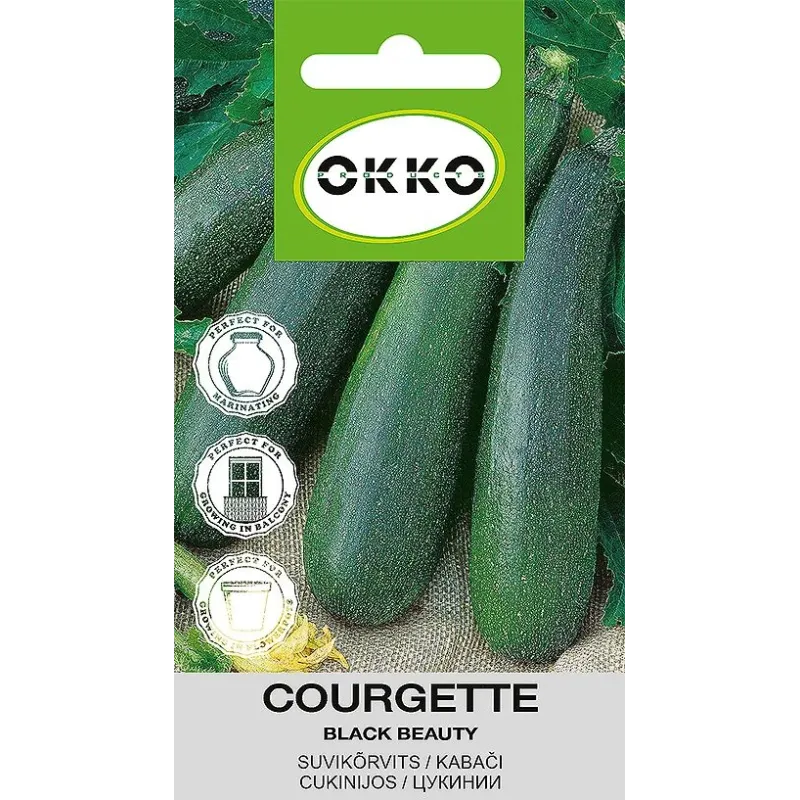 Sēklas Okko, cukīnī Black Beauty, 1 g