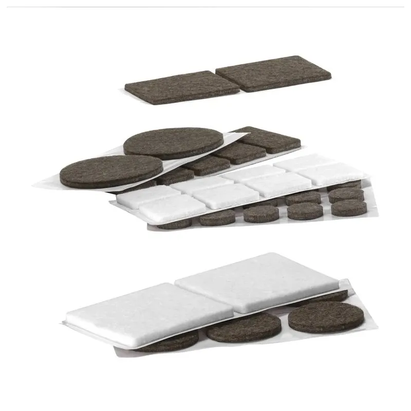 Baldų padukas Haushalt, pilka sp., 2.5 cm x 2.5 cm, 8 vnt.