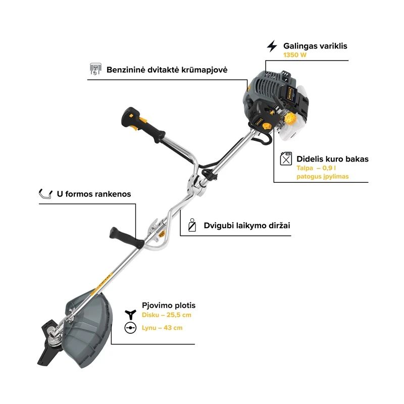 Benz krūmgriezis grunder tt-bc520 1.35kw