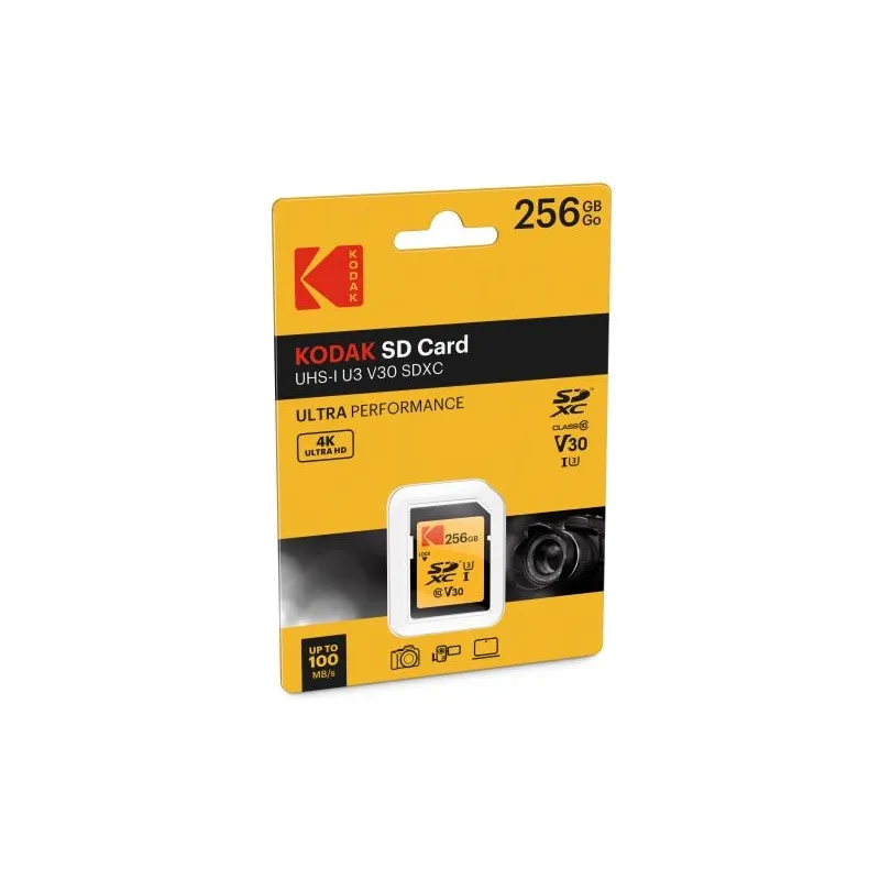 Kodak SDXC 256GB UHS-I U3 V30 Ultra Performance