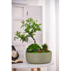 Puķu pods spw m-21gd15 d15cm zaļš