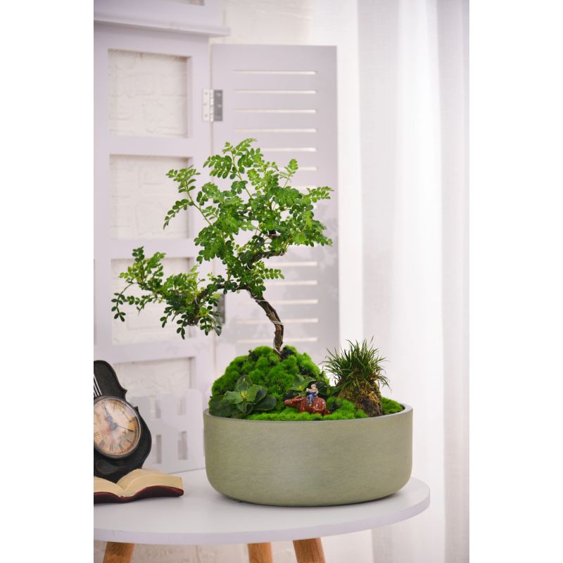 Puķu pods spw m-21gd15 d15cm zaļš