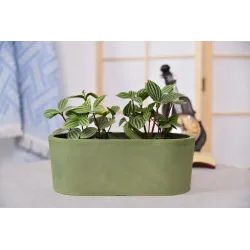 Цветочный горшок Domoletti M-18C32, spw, 32 см x 16 см, зеленый