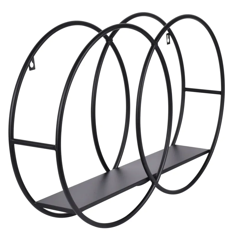 Sienas plaukts Domoletti Siarl, brūna-melna, 67 cm x 12 cm x 41 cm