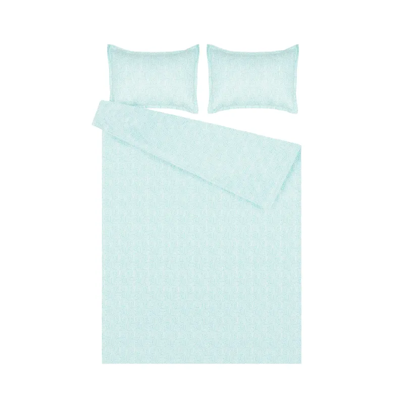 Gultas veļas komplekts Okko MAZE, zaļa, 200 x 220 cm