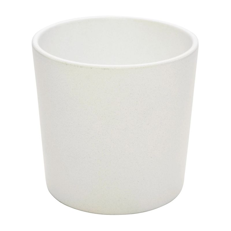 Keram. puķu pods charms struct d23 balts