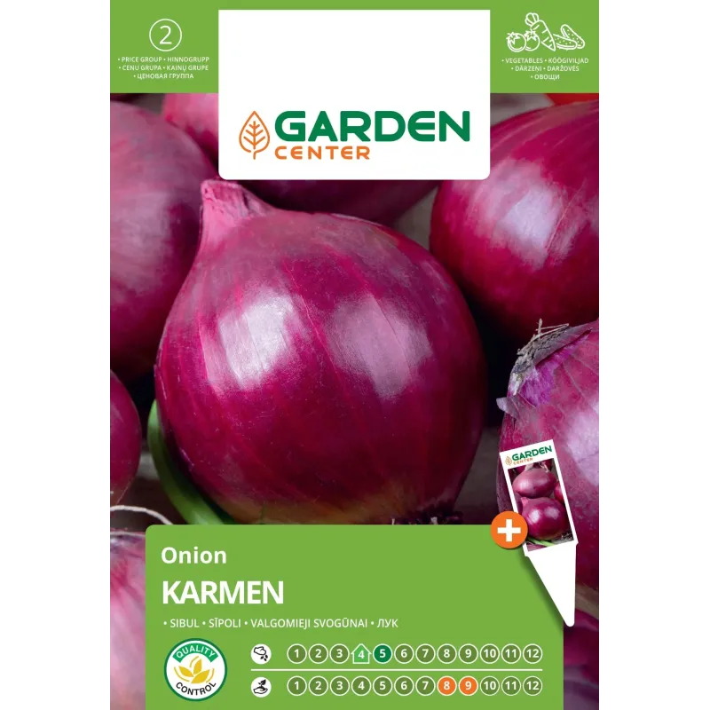 Sēklas Garden Center, sīpoli KARMEN, 2 g