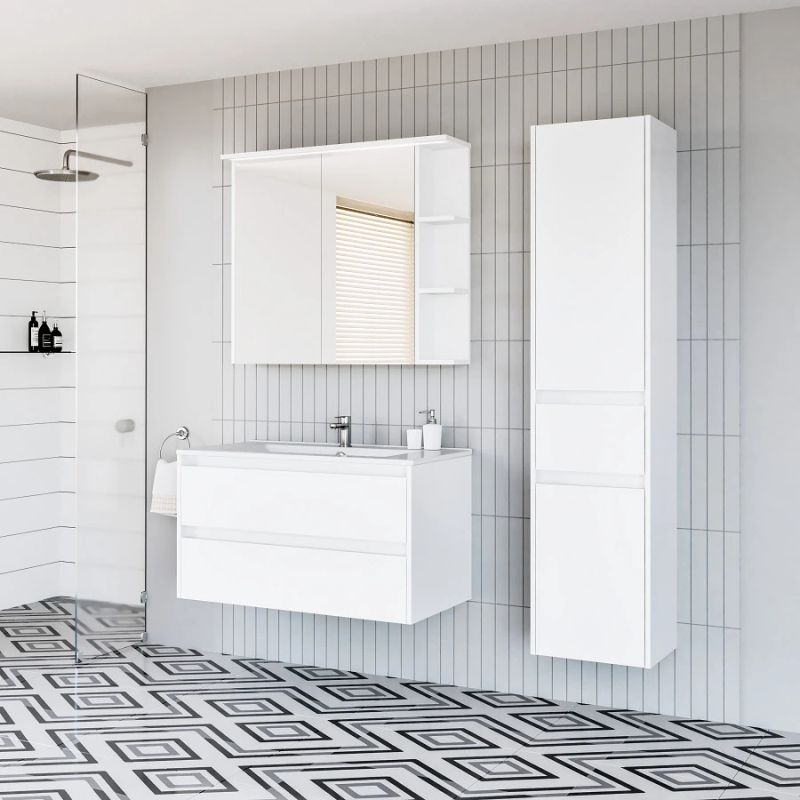 Spoguļskapis sv90dl balts