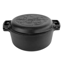 Katls čuguna 4l ar vāks-panna 24cm