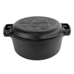 Katls čuguna 4l ar vāks-panna 24cm