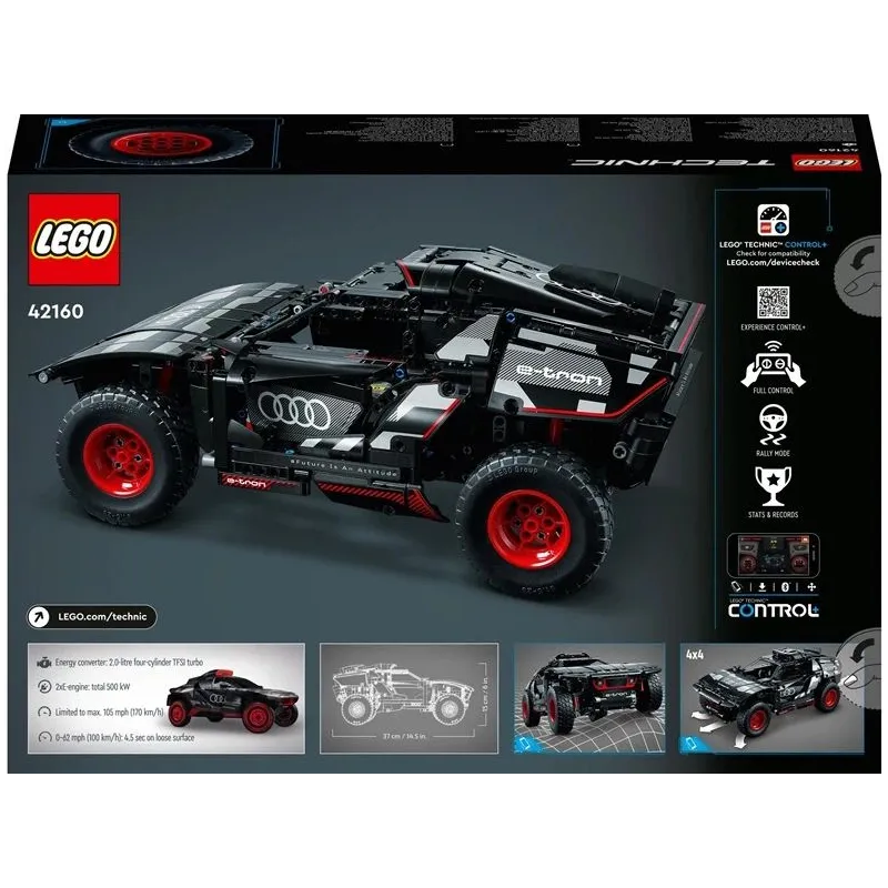 Konstruktors LEGO Technic Audi RS Q e-tron 42160, 914 gab.