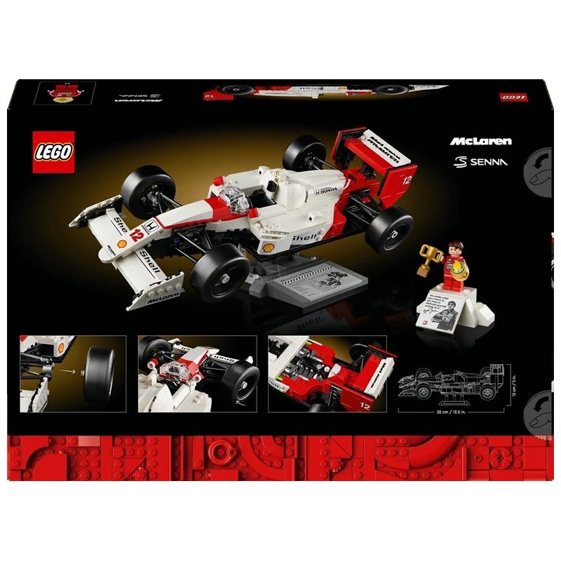 Konstruktors LEGO Icons McLaren MP4-4 un Ayrton Senna 10330