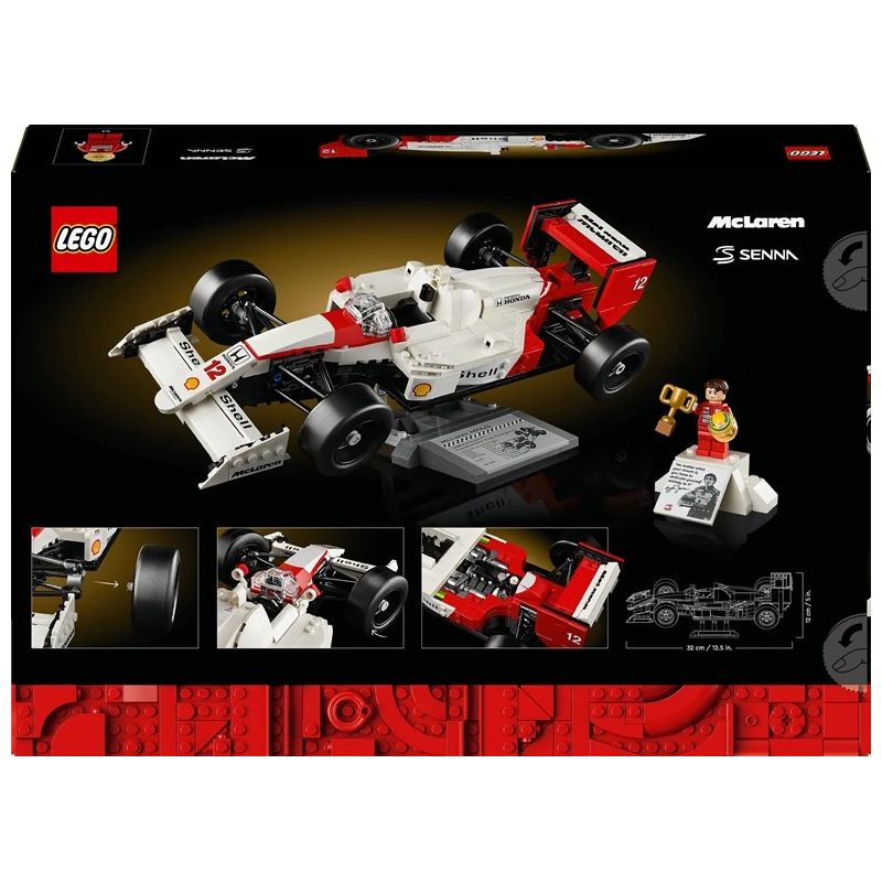 Konstruktors LEGO Icons McLaren MP4-4 un Ayrton Senna 10330