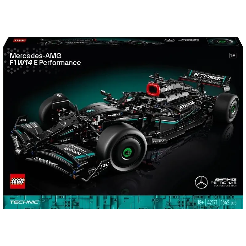 Konstruktors LEGO Technic Mercedes-AMG F1 W14 E Performance 42171, 1642 gab.
