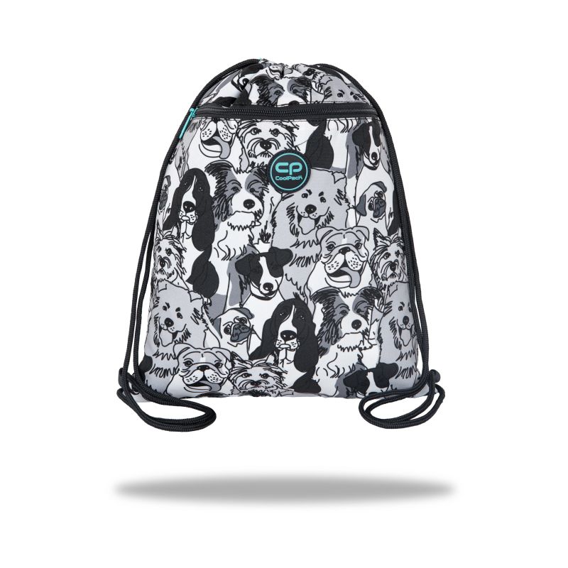 Sporta soma dogs planet pelēka-melna