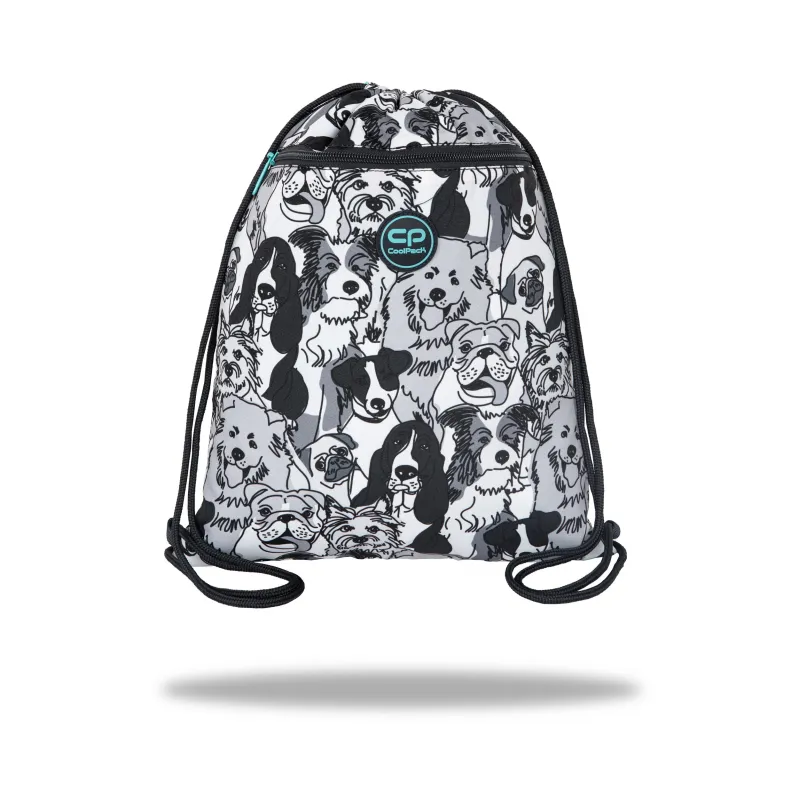 Apavu soma CoolPack Dogs Planet, melna krās.-pelēka krās.