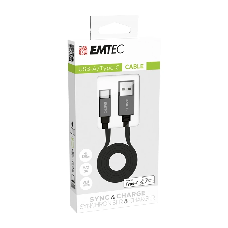 Emtec Cable USB-A to Type-C 1.2m